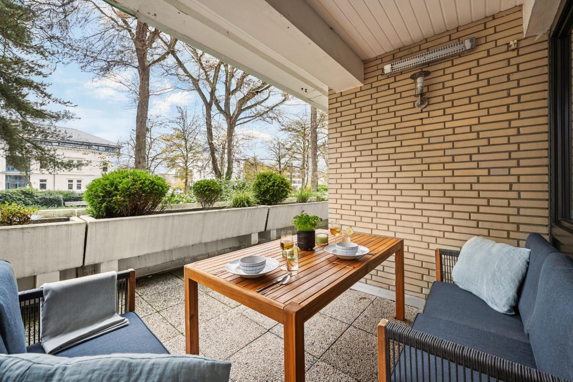 Stilvolle Stadtoase, 116 Qm, Parkblick, Wassernah, Parkplatz Βίλχελμσχαφεν Εξωτερικό φωτογραφία